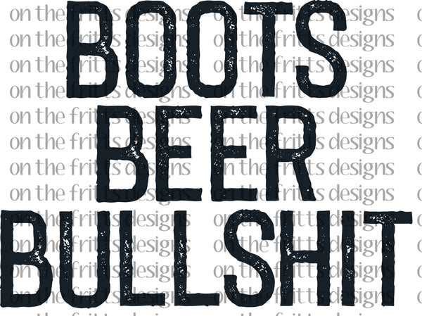 boots beer bullshit