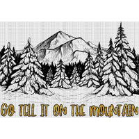 Go tell it on the mountain glitter