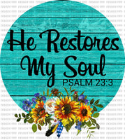 He restores my soul