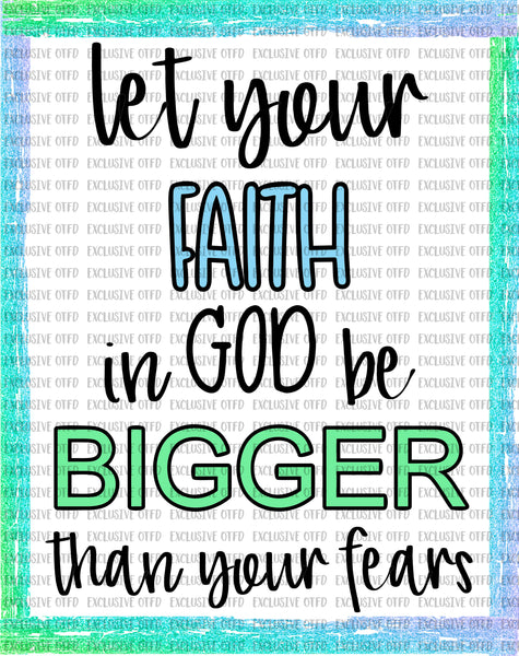 let your faith