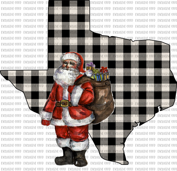 Santa with Texas
