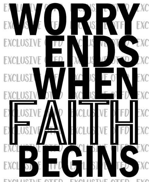 Worry ends