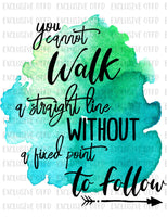 you cannot walk a straight line